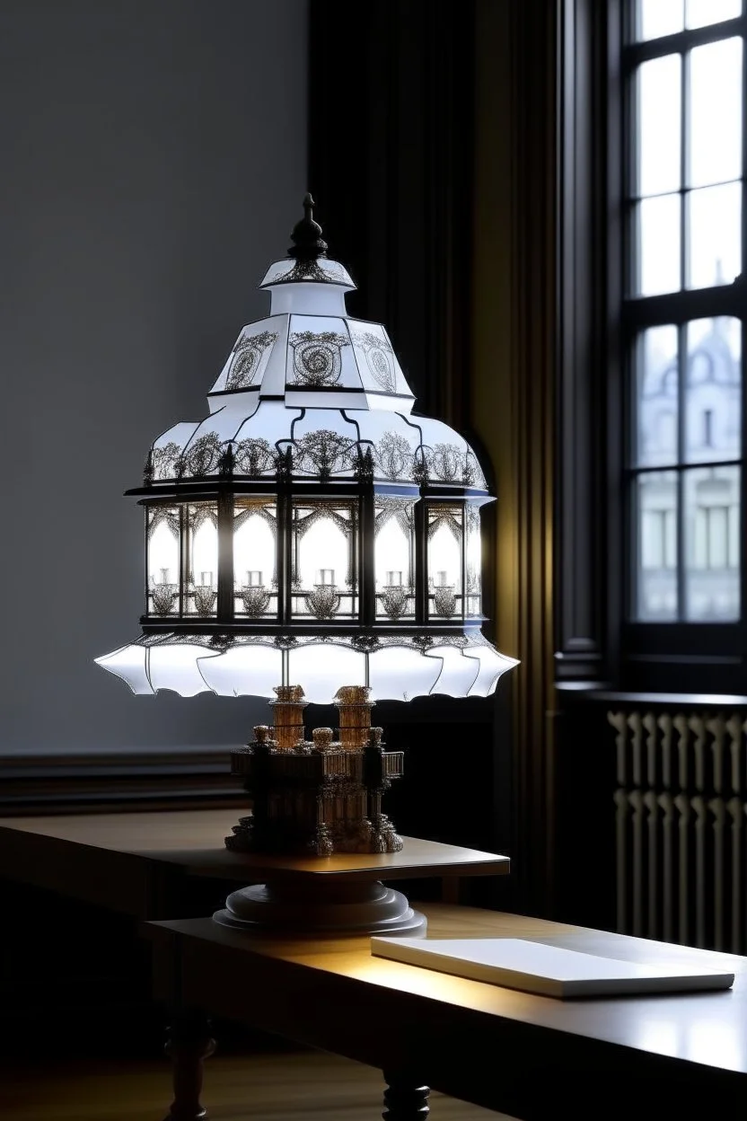 gaming table lamp inspired by palace, modern design,