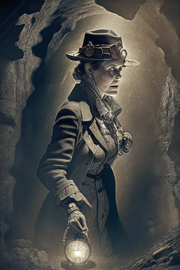 Time lost meaning as Agatha Holmes, armed with her intellect and unyielding spirit, plunged deeper into the subterranean realm. She encountered obstacles along the way, intricate puzzles that challenged her wit and tested her resolve. But she faced each one with unwavering determination, her miner's helmet casting a feeble light that pushed back the encroaching darkness.