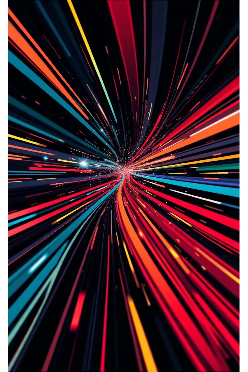energetic and fragmented speed stripes vertical vector