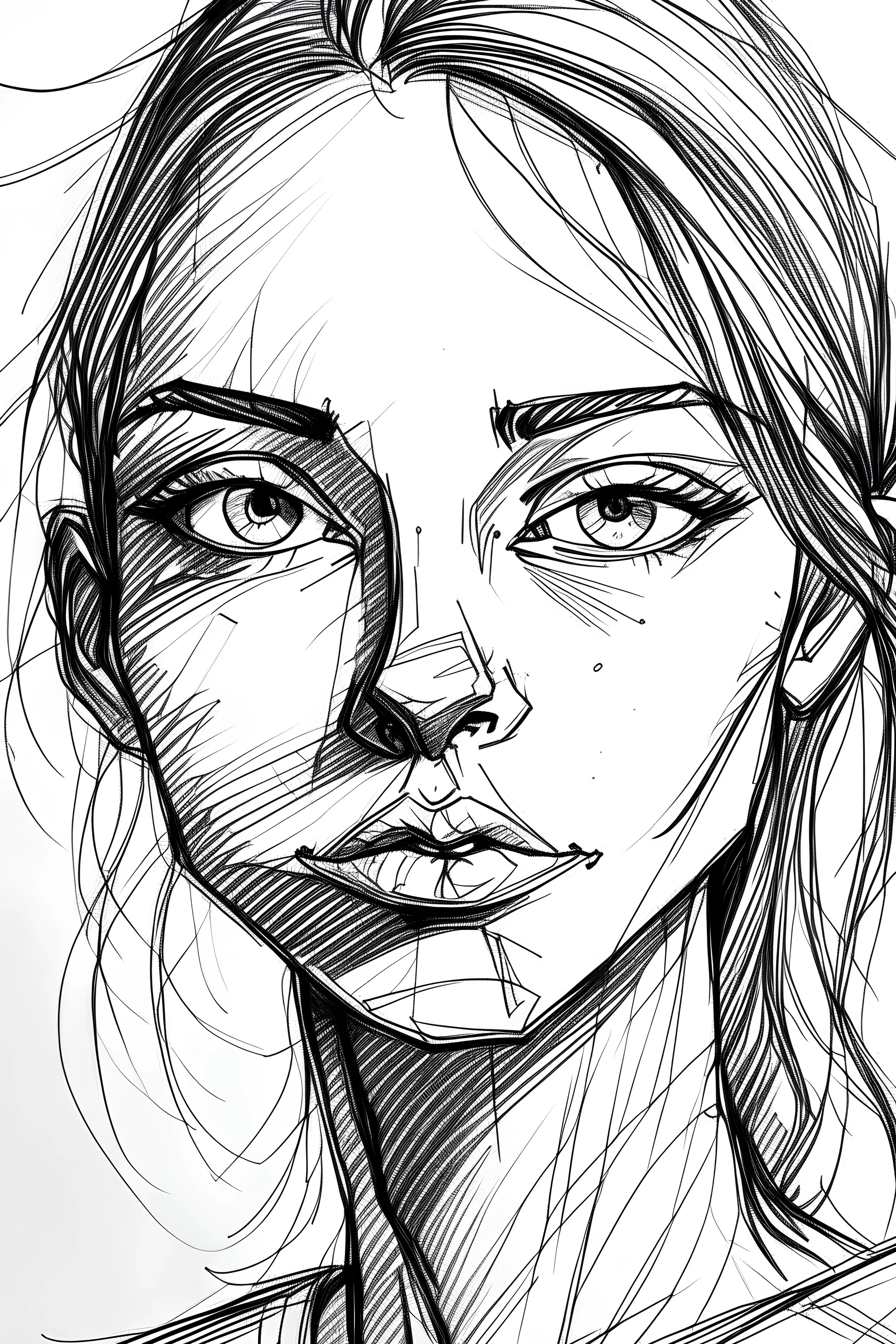 random face drawing