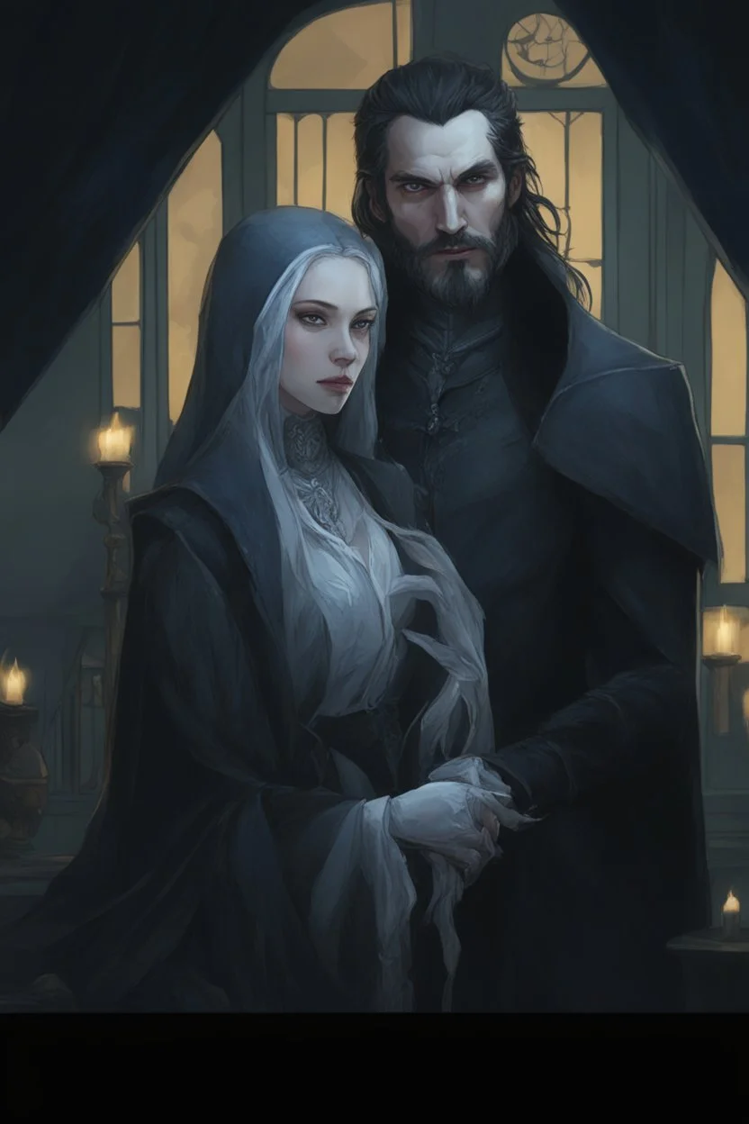 Strahd Von Zarovich and his wife Selene