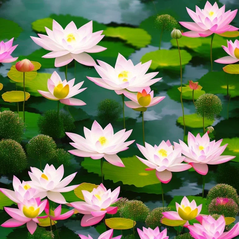 one big crystal subtle lotus in a flowery ambiance with a beautiful fairy, delicate colors, finely tuned detail, ultra high definition, 8 k, unreal engine 5, ultra sharp focus