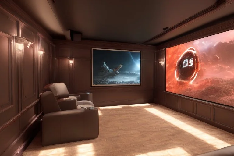 a dedicated home cinema room