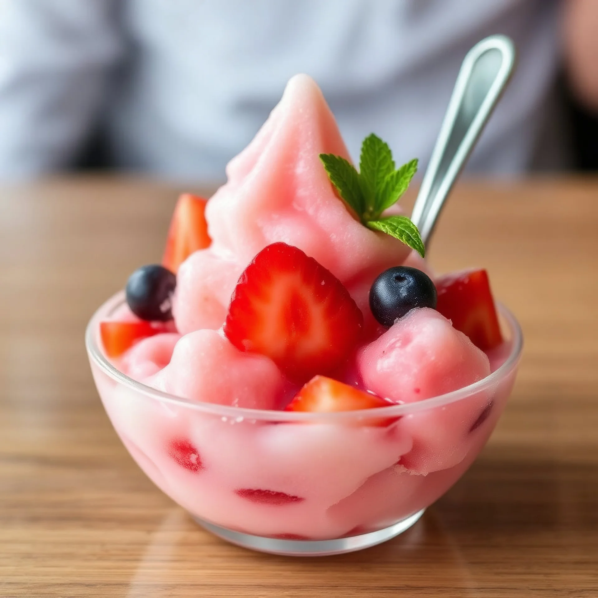 A refreshing, semi-frozen dessert made with fruit, sugar, and water, popular in Sicily.