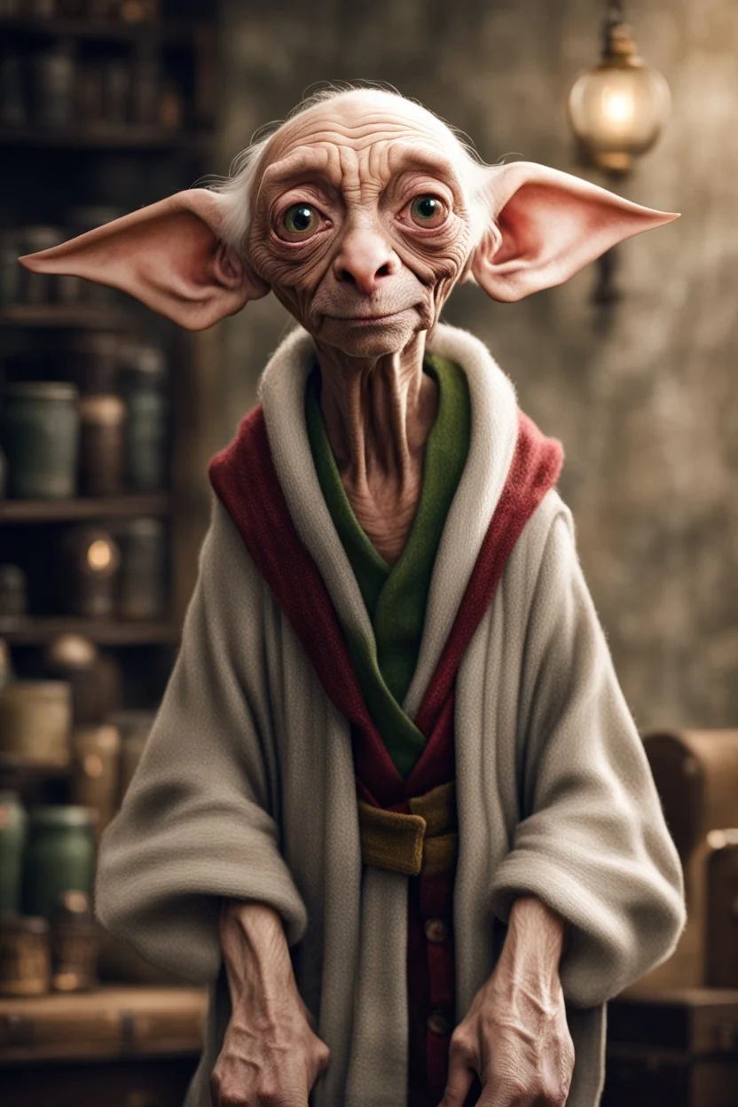 Dobby as an old man elf