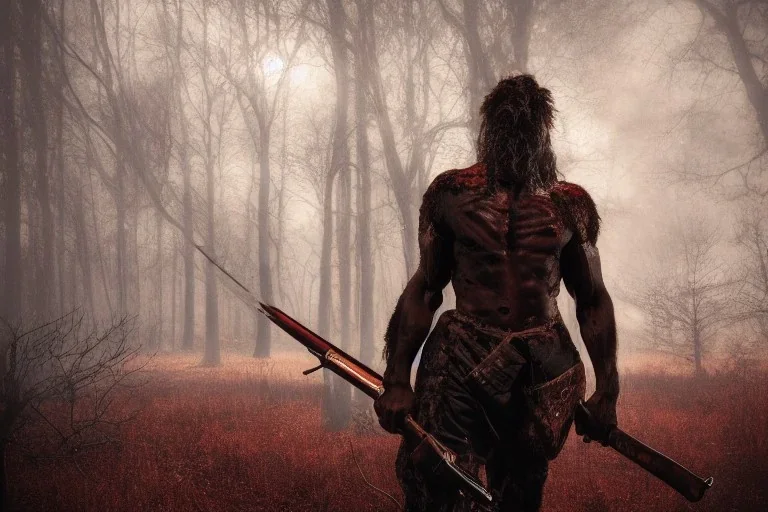 Full body photography of an bloodbourne Church hunter, Fire theme art, Dark moody night atmosphere, by Michelangelo, 8K, high body details, anatomically perfect bod, ignore NSFW