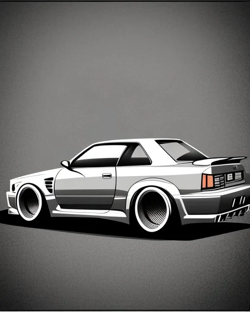 skyline r34 vector sticker