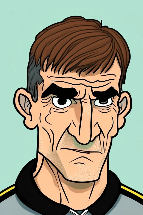 yourgen German football coach ,cartoon 2d