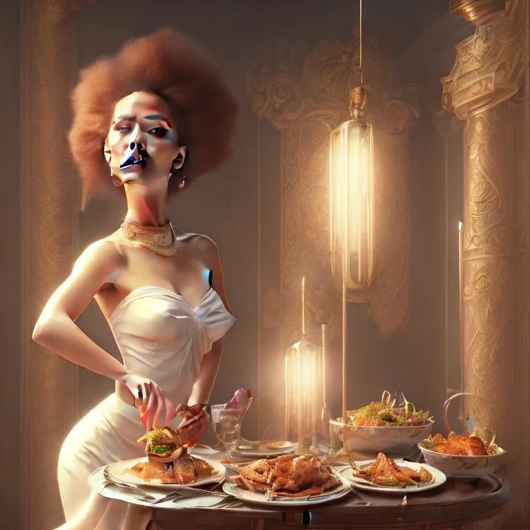 a dinner date with the girl next door, slice of life, modern, realistic,!! looking at the camera!!, solo, first person pov, enjoying life!!! elegant, highly detailed, digital painting, artstation, concept art, matte, sharp focus, illustration, art by artgerm and greg rutkowski and alphonse mucha