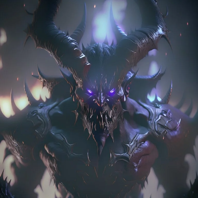 giant darkness void demon lord, unreal engine 5, 8k resolution, photorealistic, ultra detailed