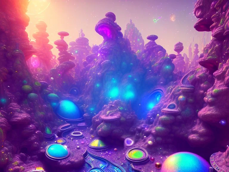 colorful underground crystal cosmic and galactic ambiance sky rocks sunny pool surreal, full of details, smooth, bright sunshine，soft light atmosphere, light effect，vaporwave colorful, concept art, smooth, extremely sharp detail, finely tuned detail, ultra high definition, 8 k, unreal engine 5, ultra sharp focus