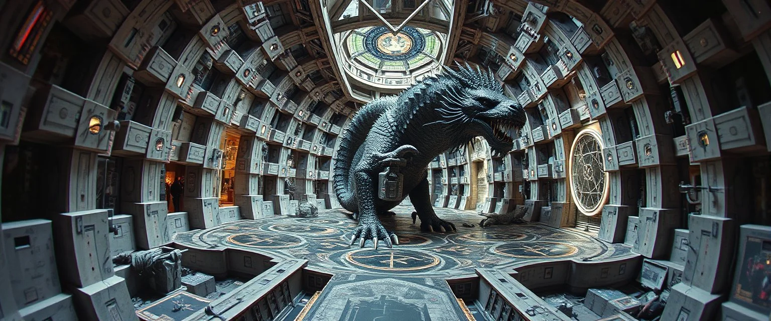 super mage CYBERMAGIC: THE OCCULT ARCHITECTURE OF "ARTIFICIAL INTELLIGENCE", in the Escher and Bach, with a messed up dragon hiding somewhere, pin hole cam pic