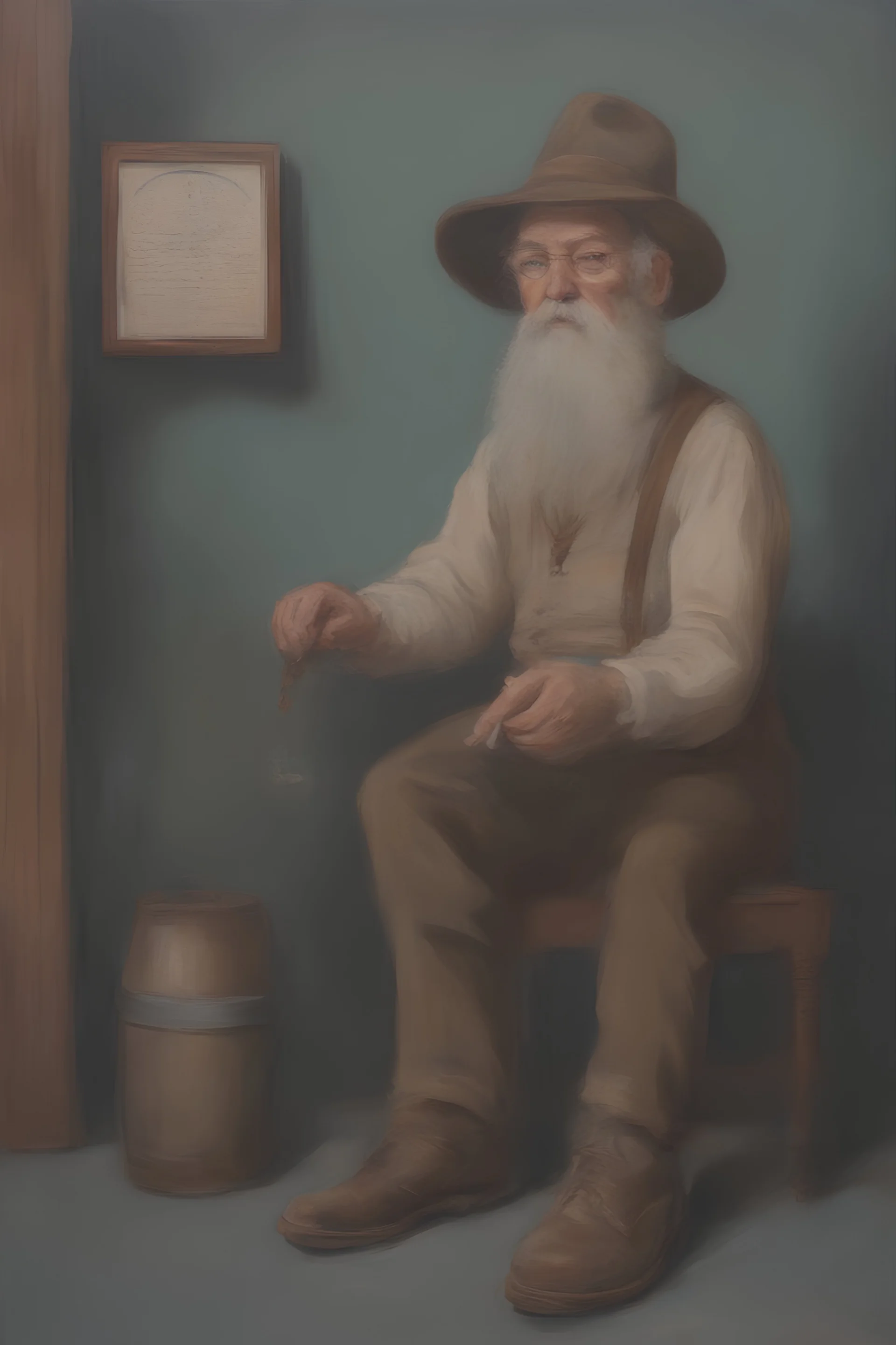 Billy Bill Floopleworth - oil painting by Schnipler Lipstingle