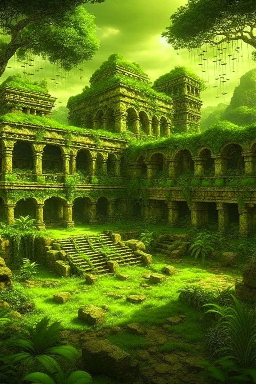 Ancient jungle ,ruins