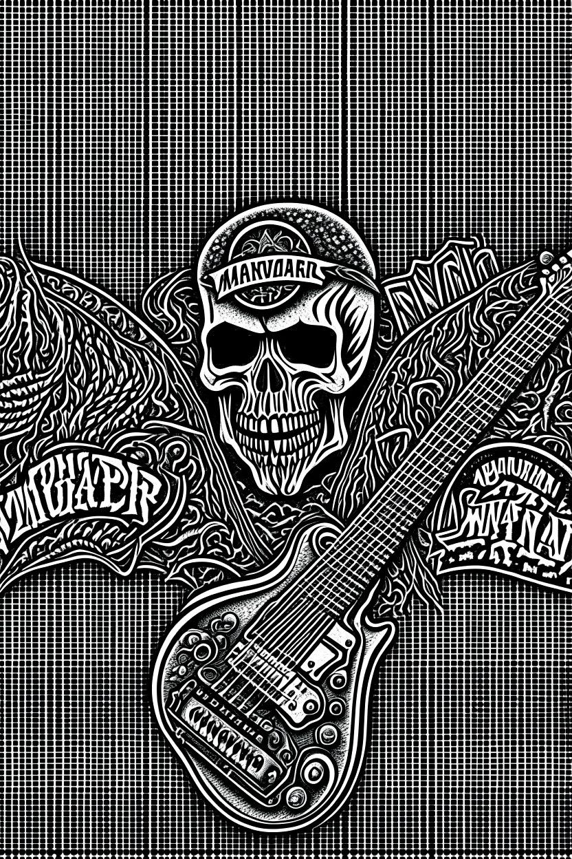 Banner for the Facebook page of a radio show dedicated to metal