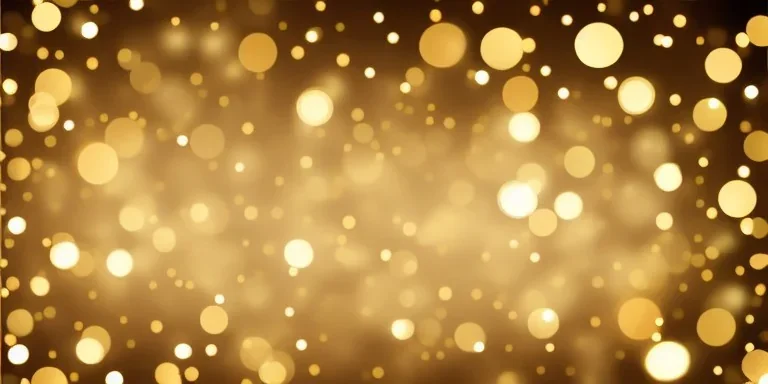 Festive abstract bokeh background - golden bokeh lights, beige - New Year, Anniversary, Wedding, banner