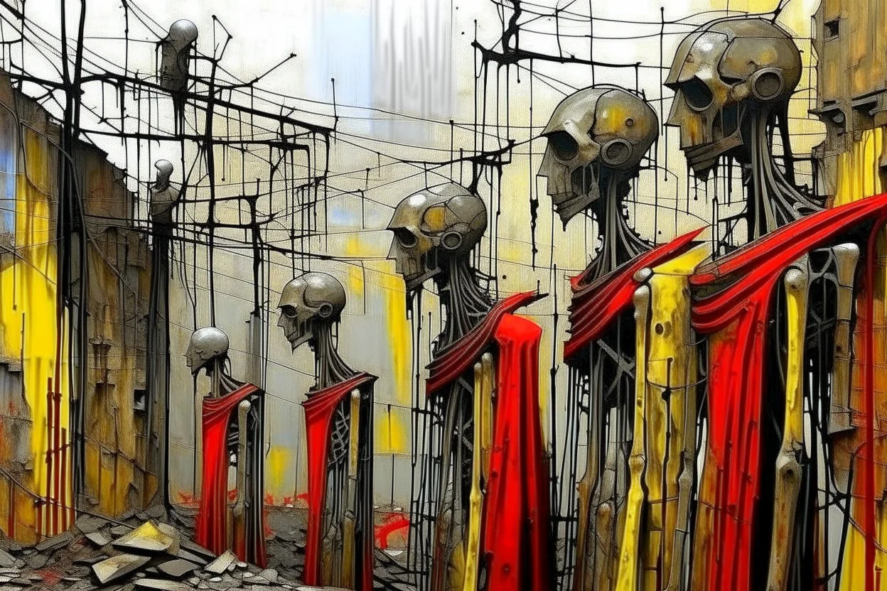your creativity versus my imagination, tectonic cityscape clove, arafed remnants of a forgotten forbidden former river of clueless rust, |steel hot, puṣkaracūḍa, made of scrap metal and rusty wires, great verticals, perfect parallels, industrial vibe, police juxtaposition