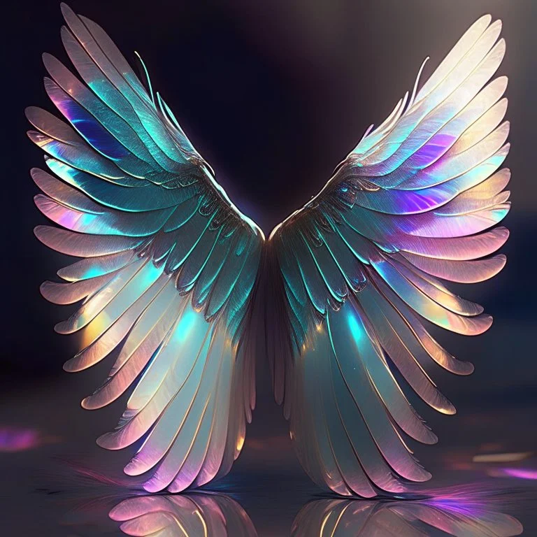 iridescent wings