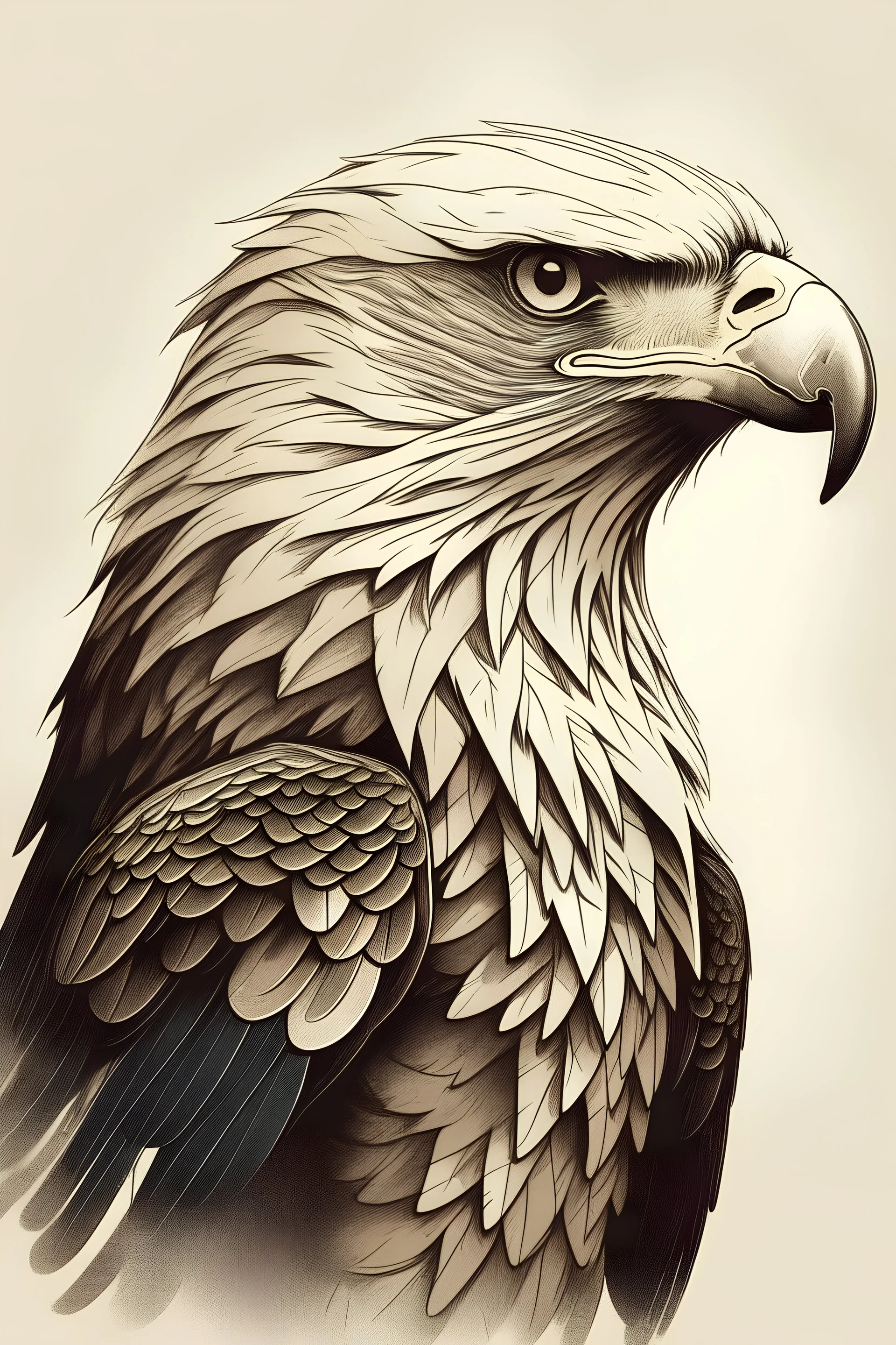 i need a eagle illustration ,clear and simple illustration and simple details