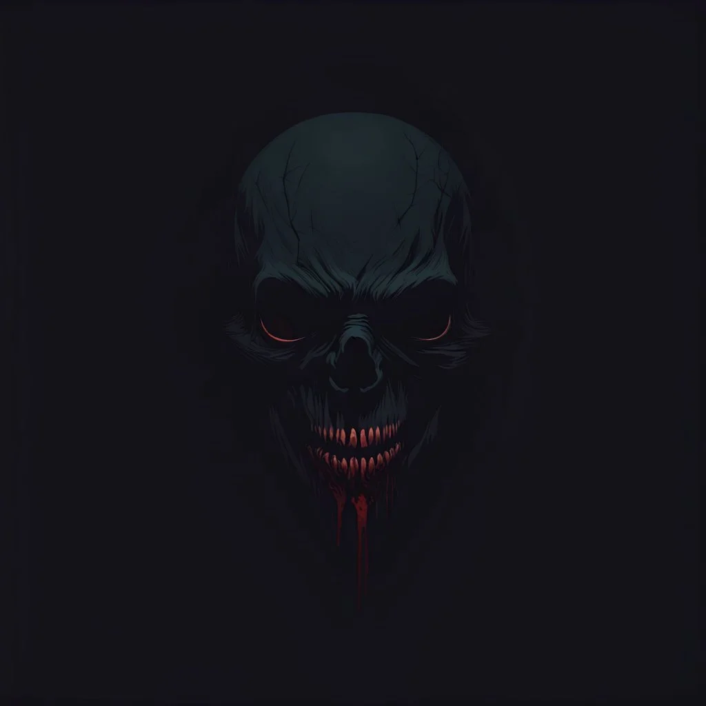 minimalist horror dark background