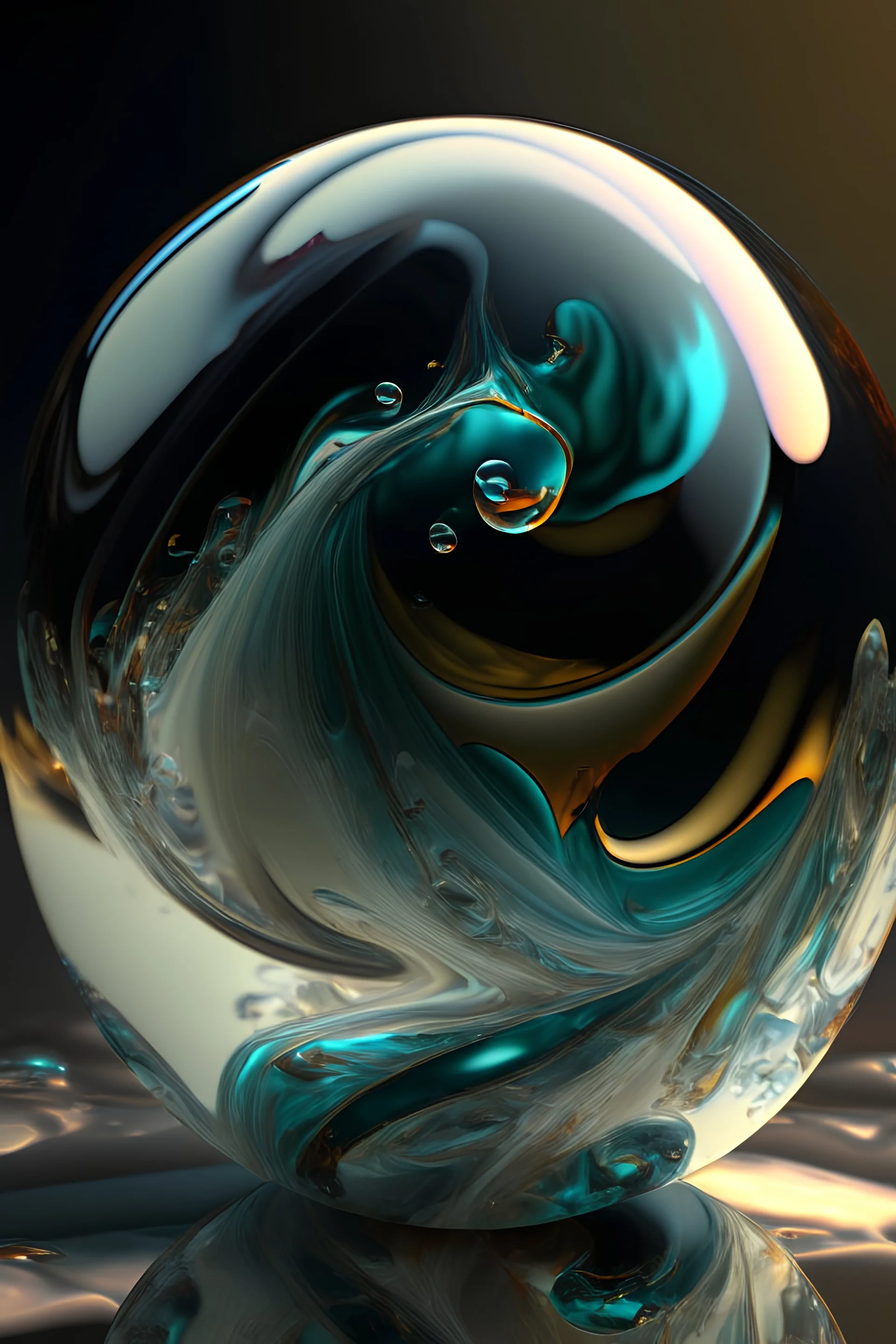 AI glass marble art realisticv2 surrealism 4k resolution