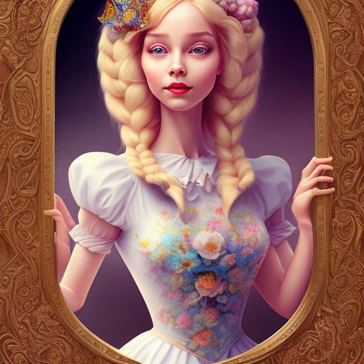 Caterpillar leading figure of Alice in the wonderland,dressing Disney style,hairstyle Disney style, detailed eyes, elegant,sarcastic smile, by artgerm,Chie Yoshii,Brian Kesinger,Gediminas Pranckevičius,Kilian Eng,reg Rutkowski,Disney