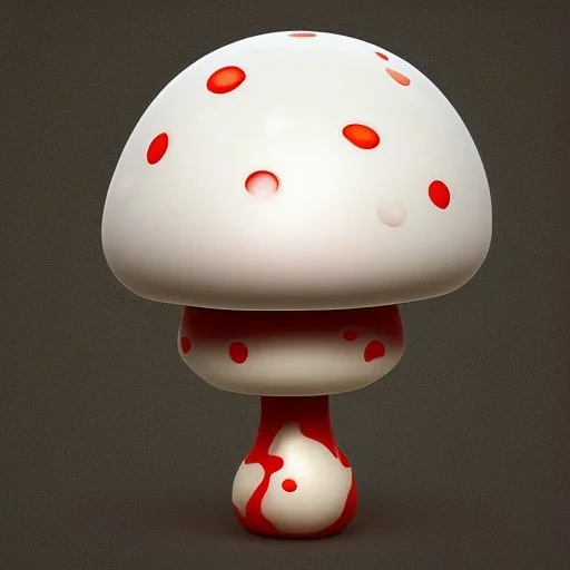 mushroom with cute face