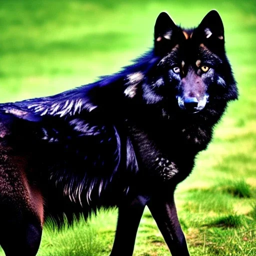 black wolf