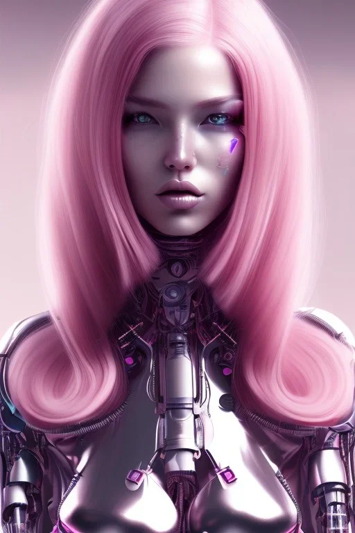 cyborg, pink hair, sexy, perfekt, real, dream