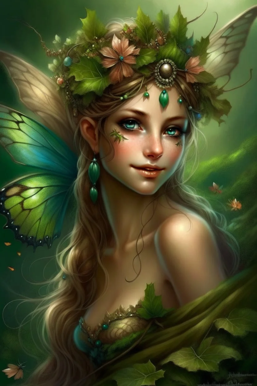 Beautiful earth fairy