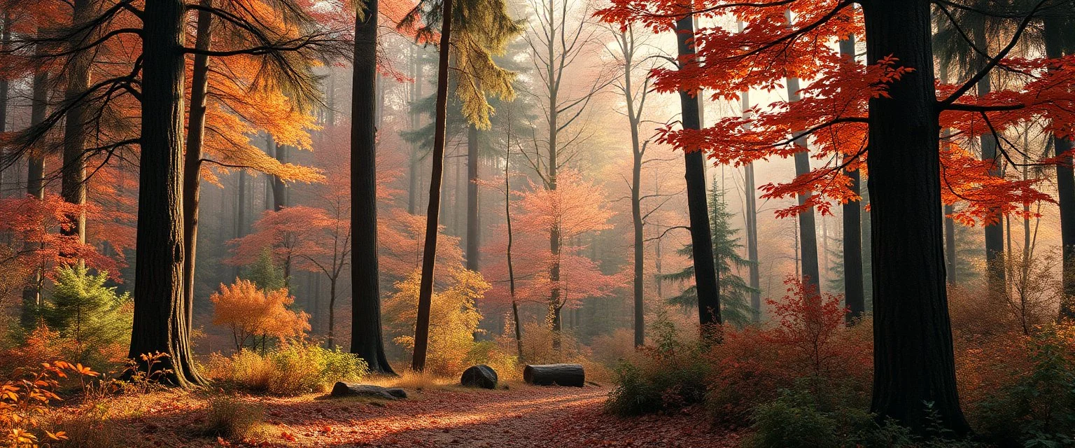 A cozy forest scenery using this colorscheme:
