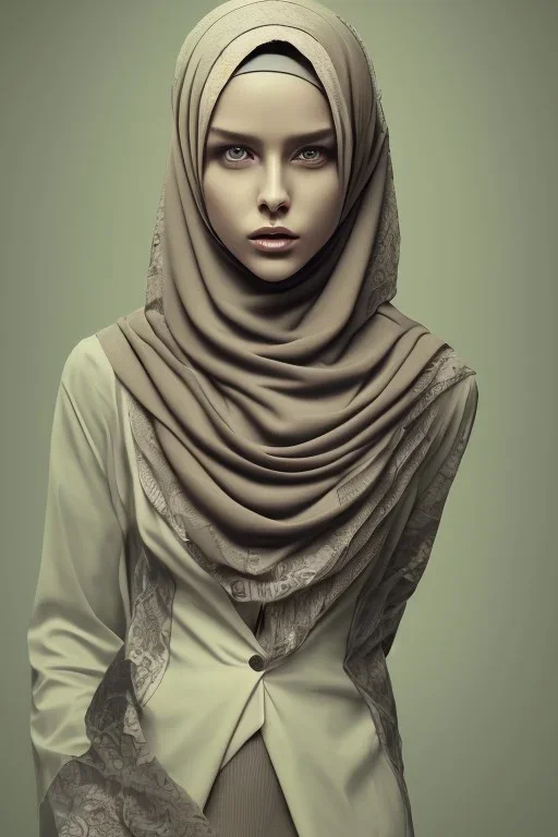 mø, high light ,color tones, hijab, covered head