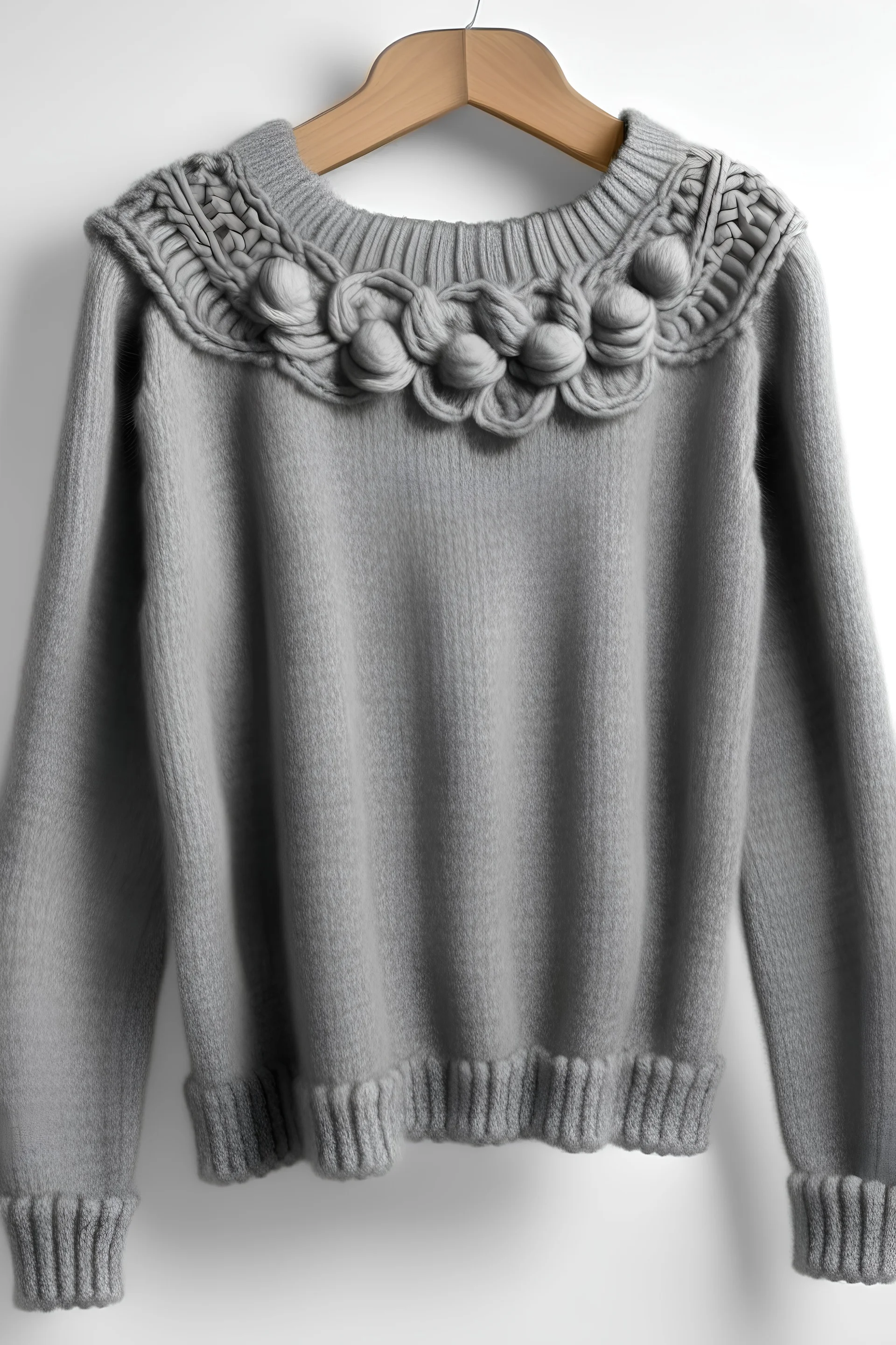 sweater with light grey background