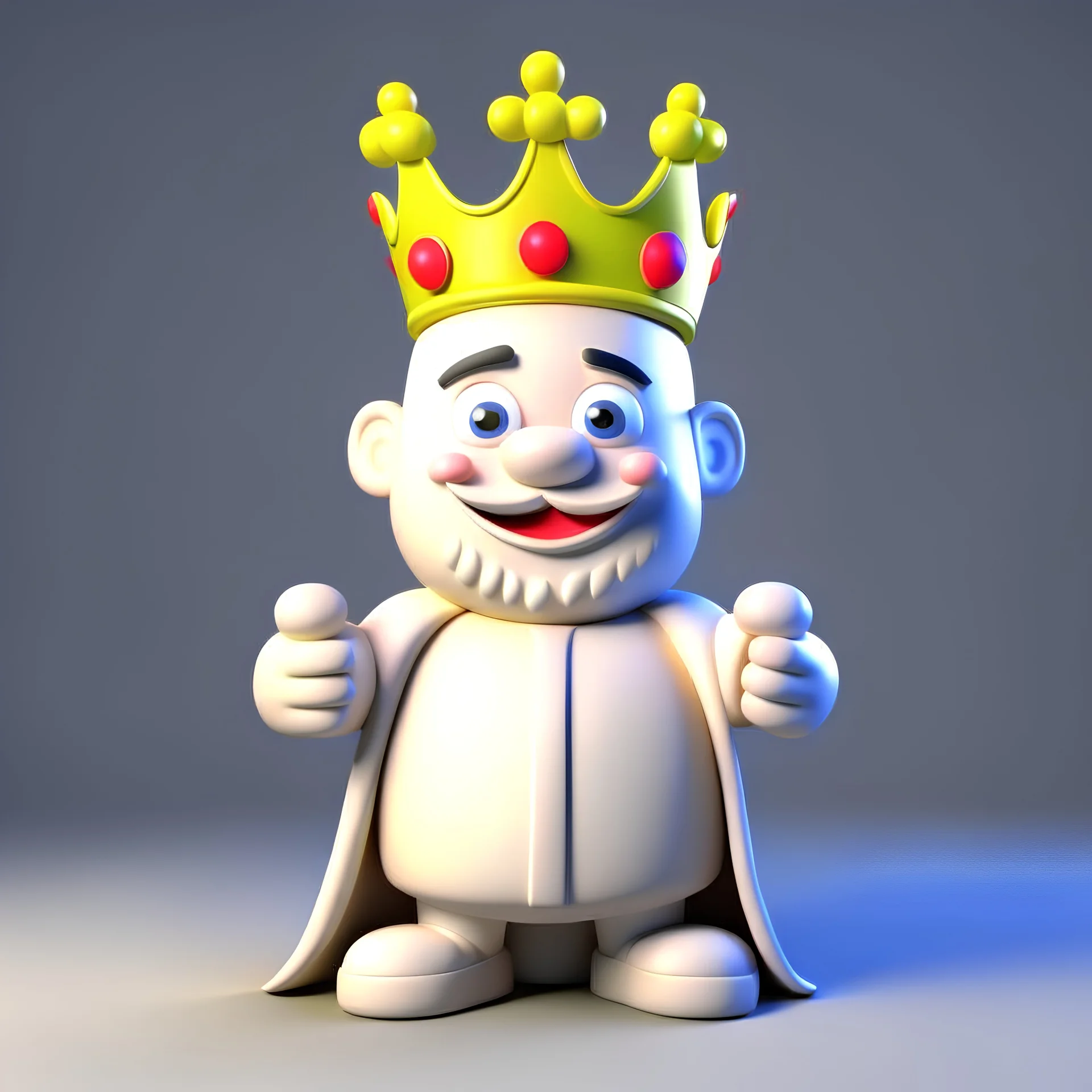 King cheerful 3D