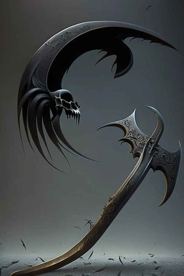 black big scythe