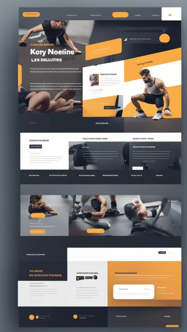 Design a user-friendly and visually appealing landing page for a gym website, prioritizing an intuitive user experience