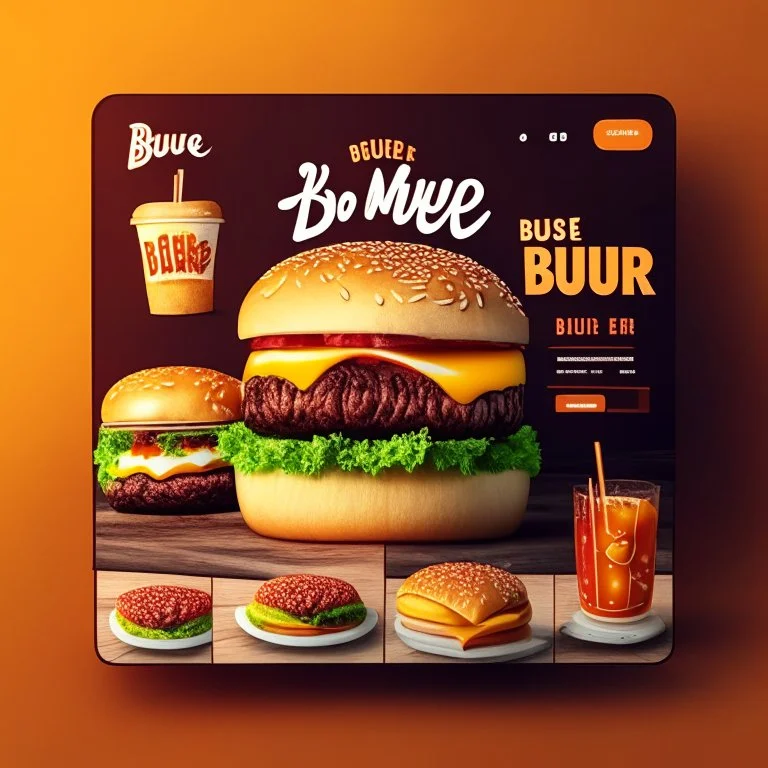 Social Media Design for Burger Restaurant