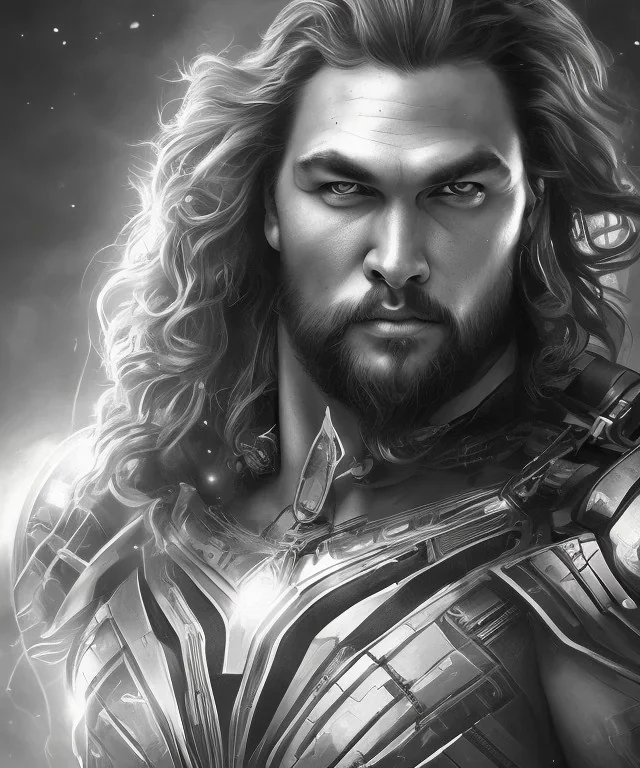 Jason Momoa like a cyborg