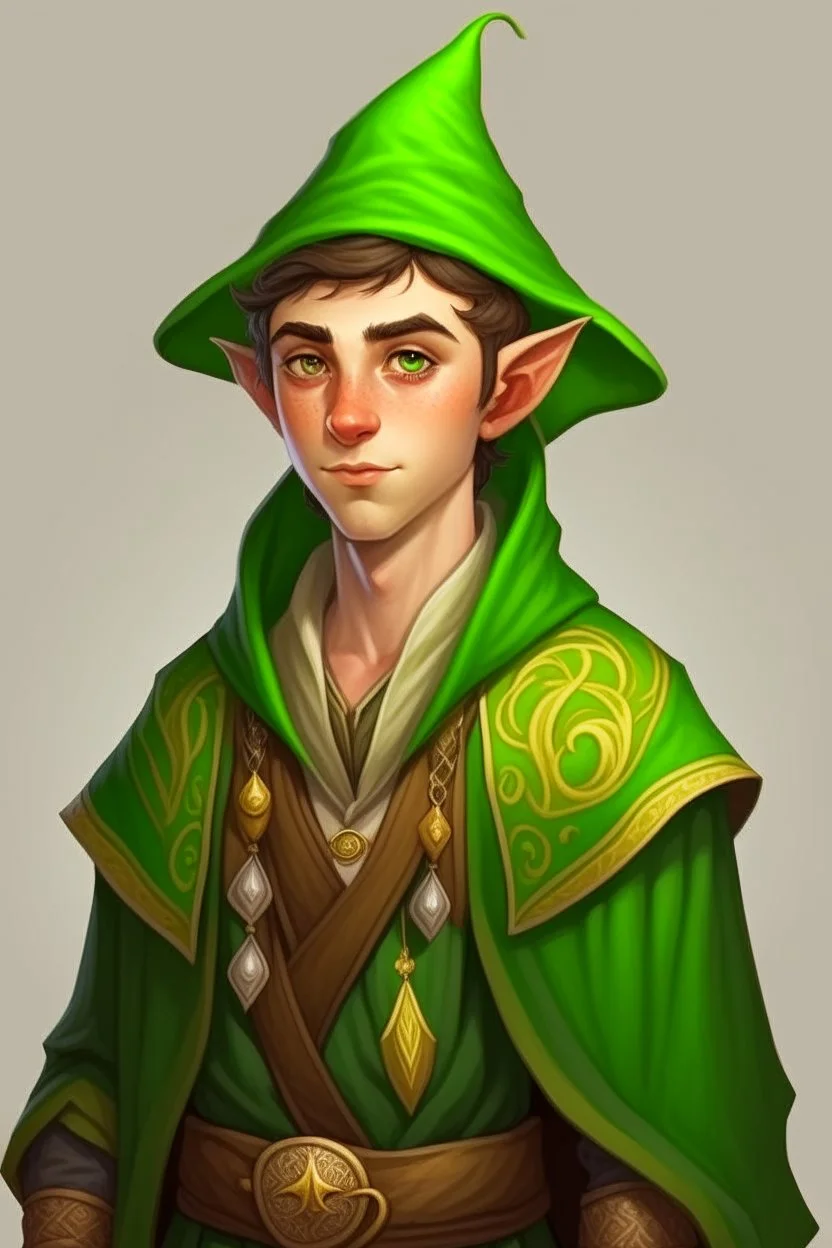 Young male elf wizard