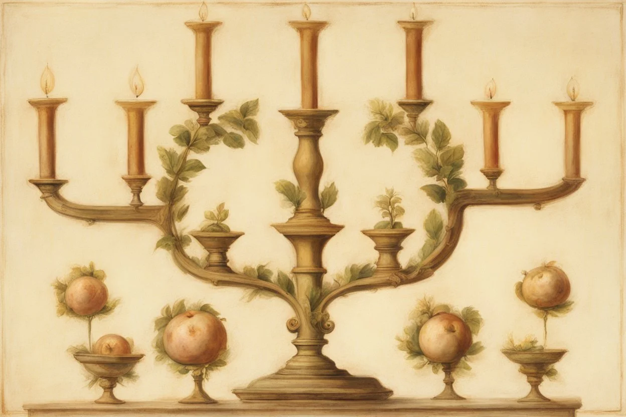 menorah by Andrea del sarto