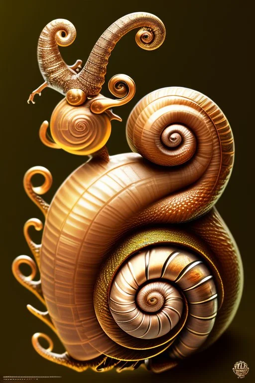 Rococo style snail