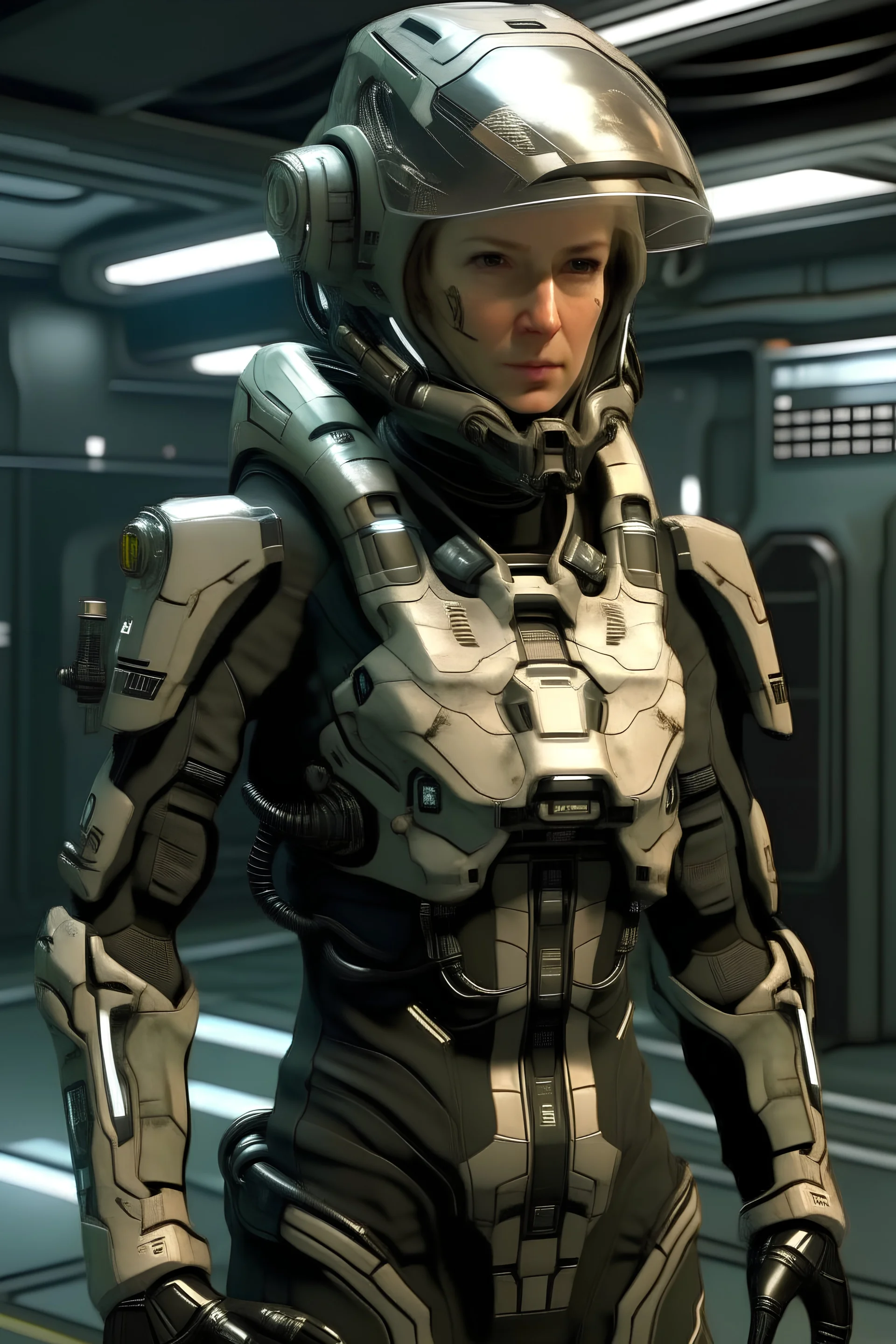 Scientist in Exo-suit, eve online style