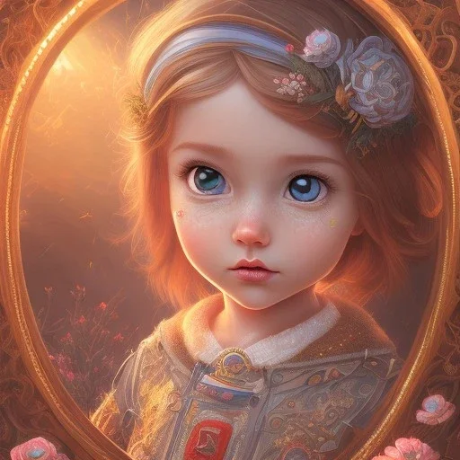 disney toddler, epic red king, crystal clear ice, majestic, ominous, wildflowers background, intricate, masterpiece, expert, insanely detailed, 4k resolution, retroanime style, cute big circular reflective eyes, cinematic smooth, intricate detail , soft smooth lighting, soft pastel colors, painted Rena