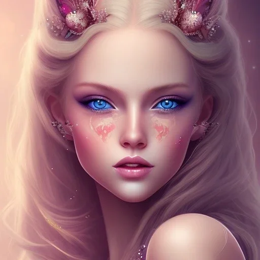 magnifique belle sexy fairy souriante des cheveux longs blonds,yeux bleus