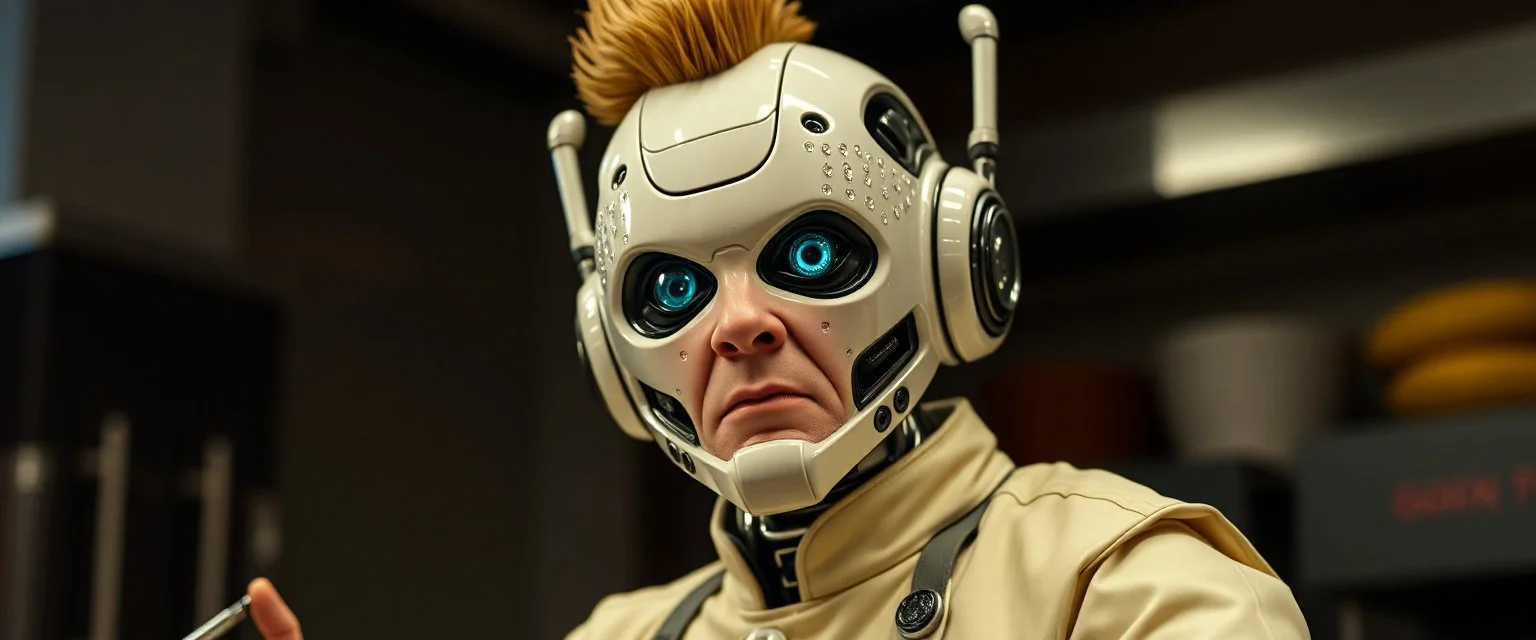 Gordon Ramsey as a robot alien