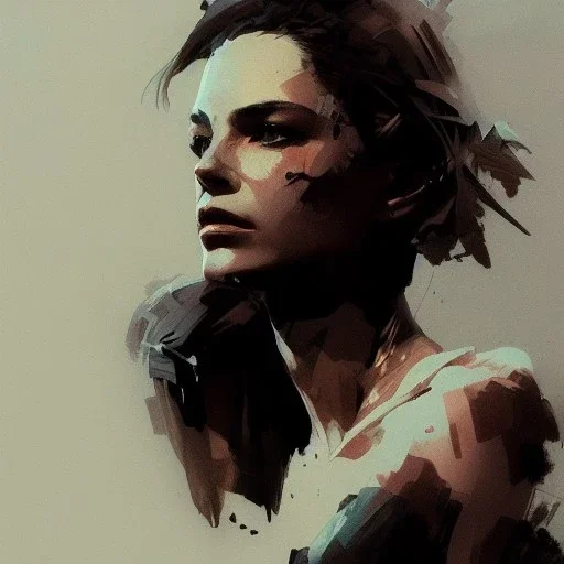 Portrait of nathalile Portman, dramatic lighting, illustration by greg rutkowski, yoji shinkawa, 4k, digital art, concept art, trending on artstation