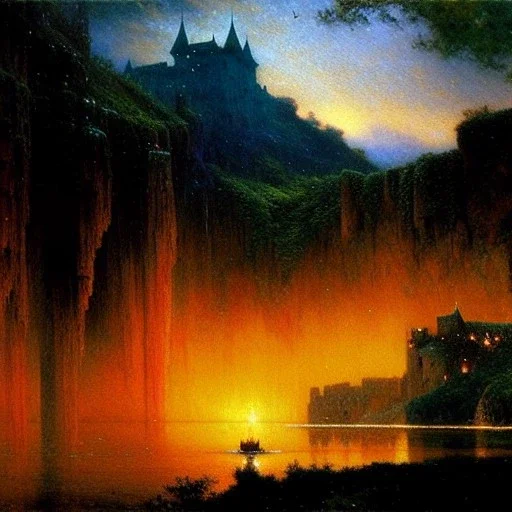 Drawing of 'Medieval Romanian Castle',bats,mountain,lake,Storm,lighting by gaston bussiere, greg rutkowski, yoji shinkawa, yoshitaka amano, tsutomu nihei, donato giancola, tim hildebrandt, oil on canvas, cinematic composition, extreme detail,fit full head inside picture,16k