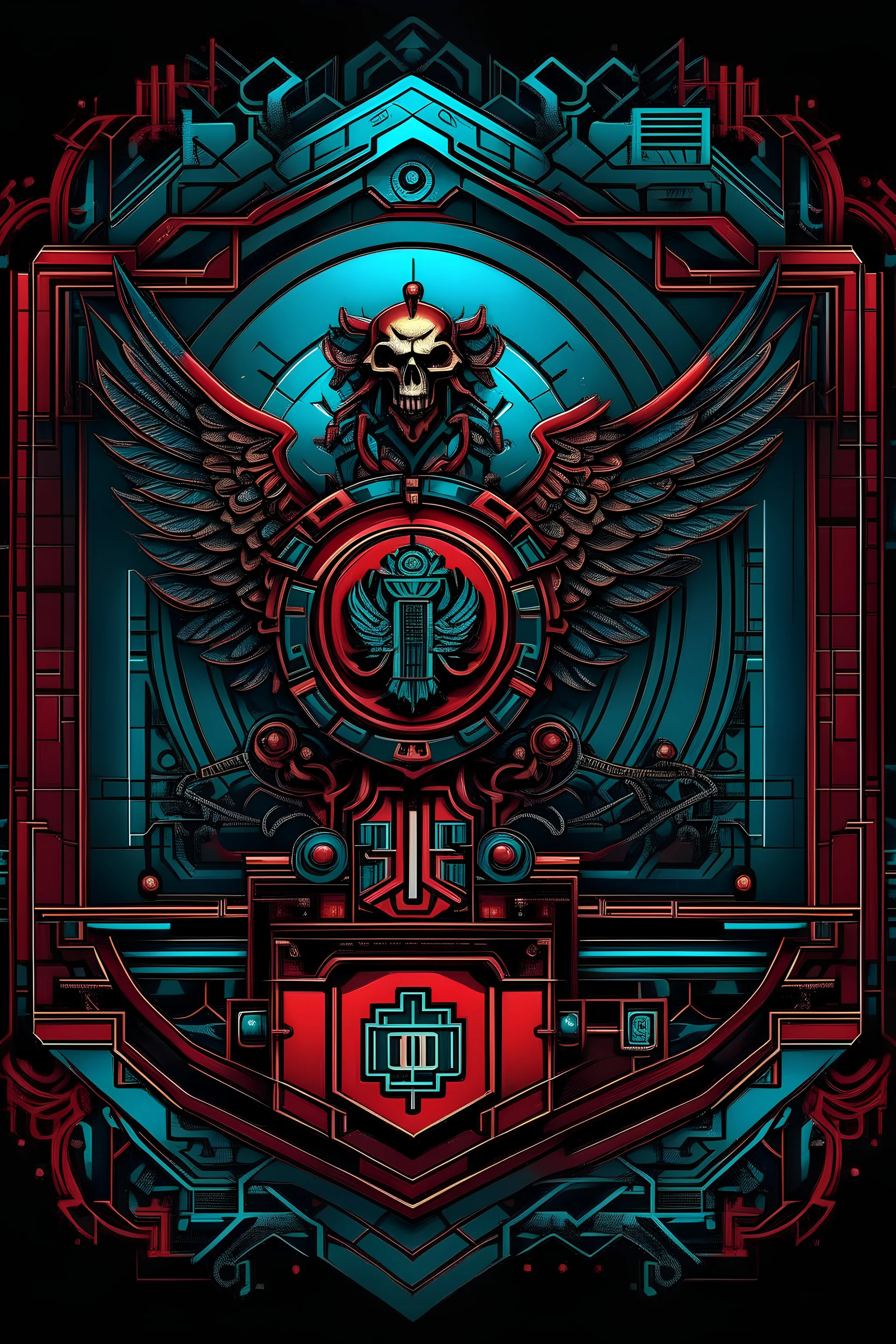 portuguese arms coat in modern cyberpunk world