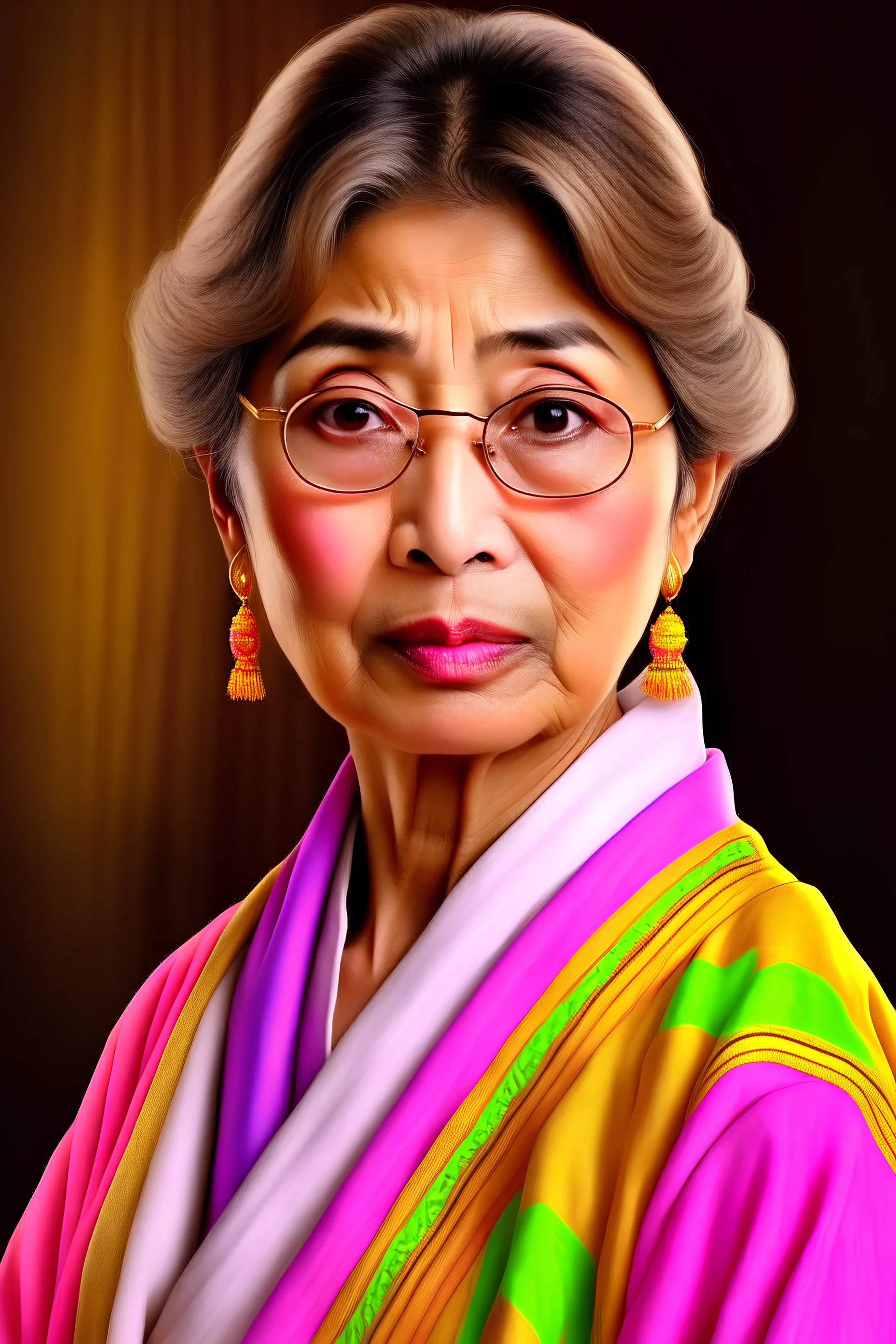 Amitabh Bachchan as Korean lady