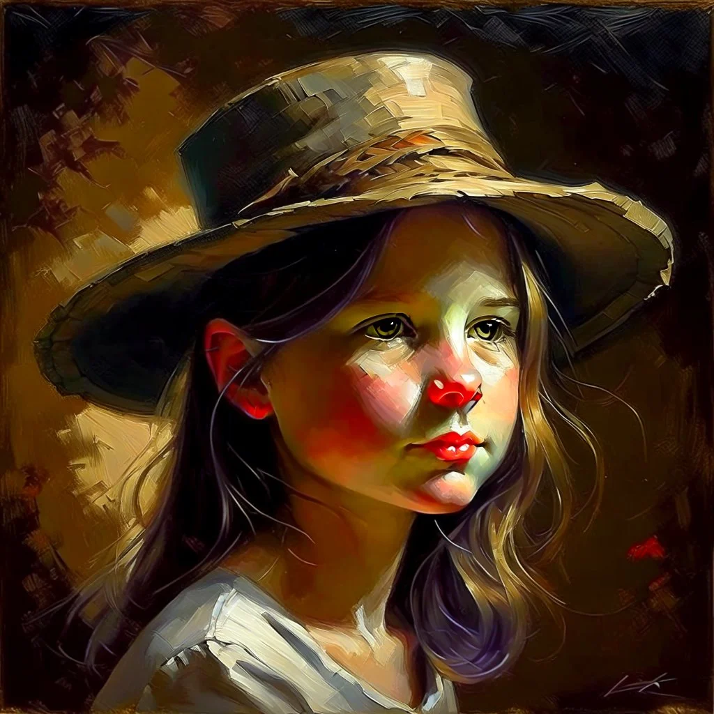 girl with a hat